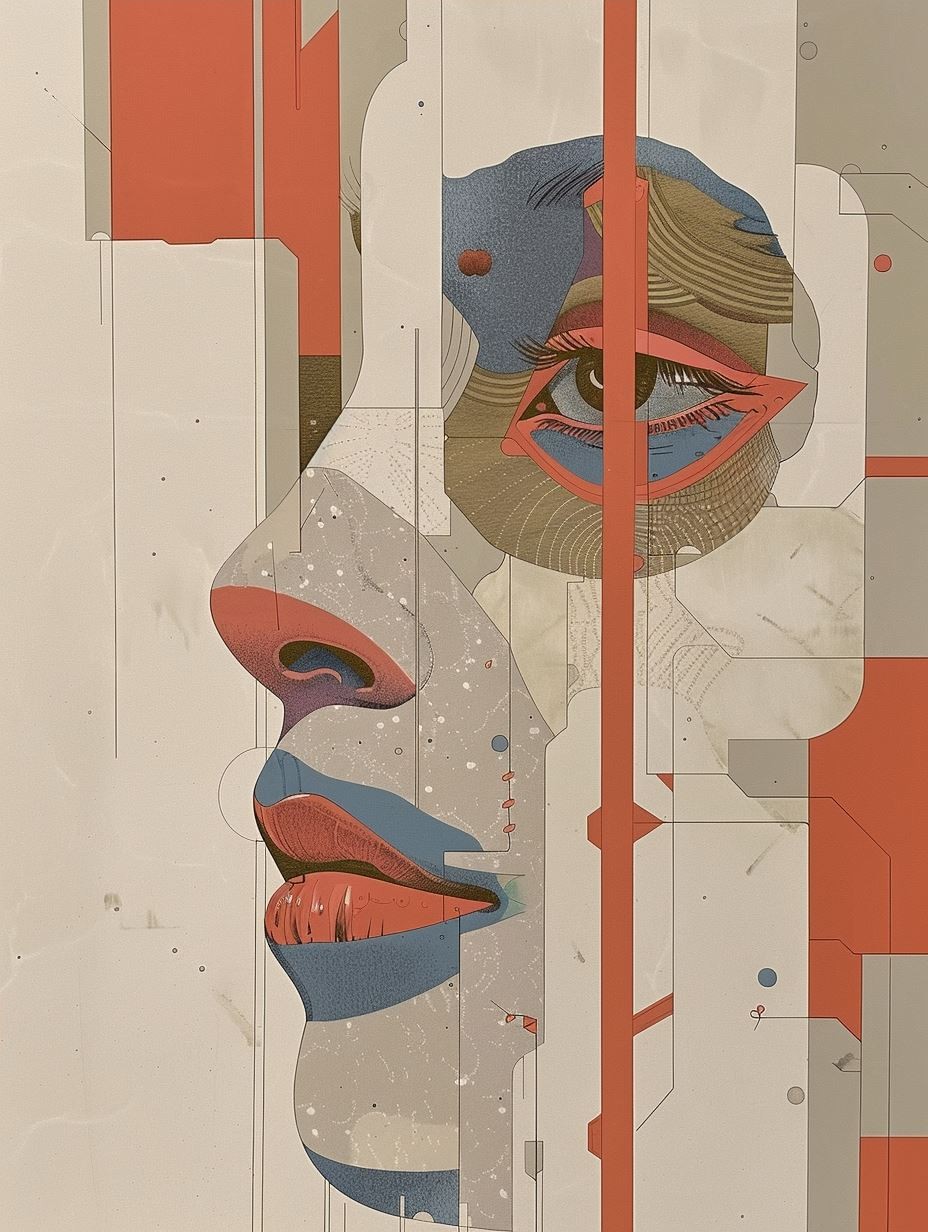 Fragmented Soul in Crimson Tones - Image 4