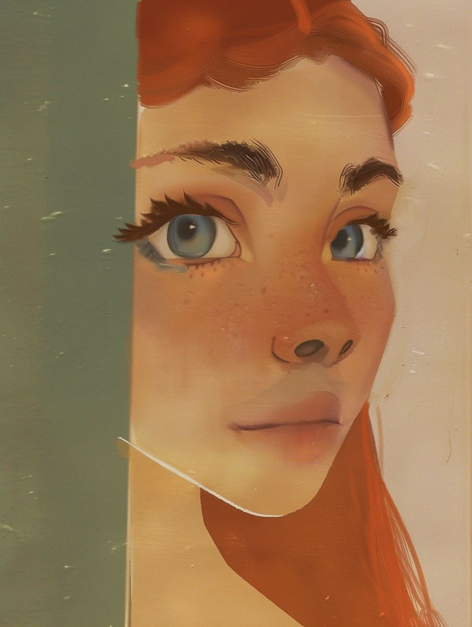 Ethereal Gazes: A Digital Portrait Study - Image 2