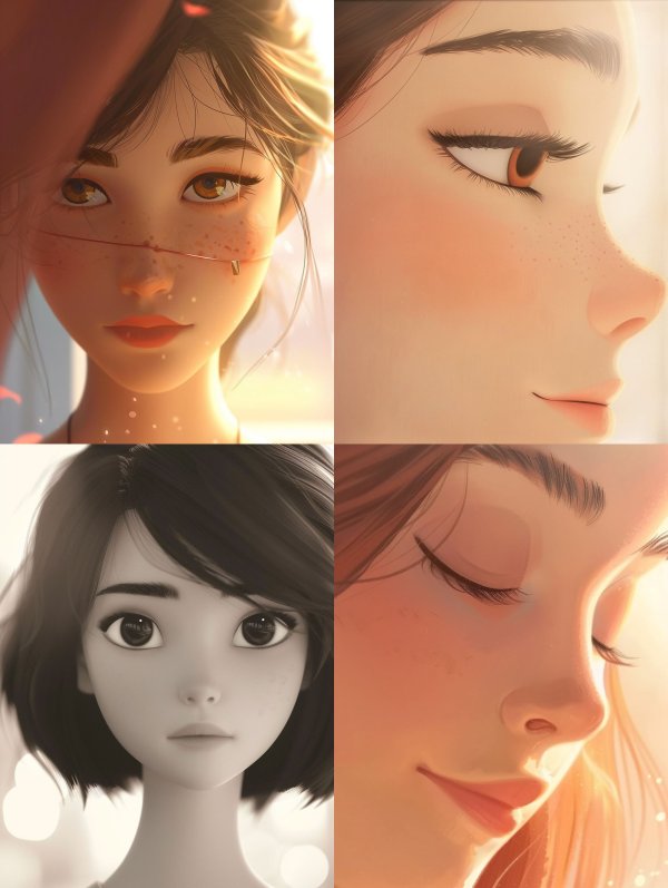 Ethereal Visions of Digital Beauty
