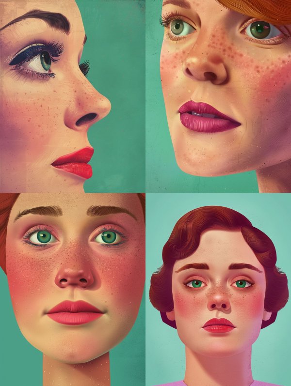 Vintage Glamour Retro Portrait