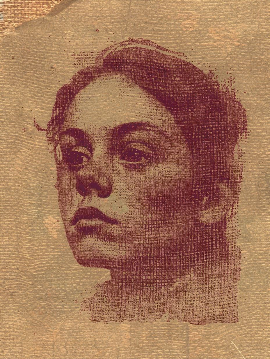 Vintage Portraits in Mixed Media Collage - Image 2