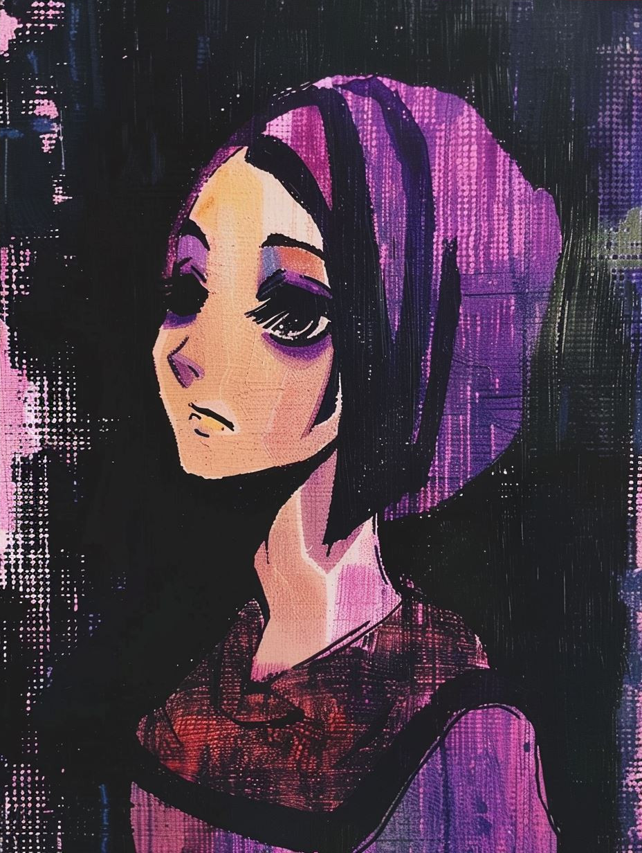 Abstract Neon Noir Portrait - Image 4