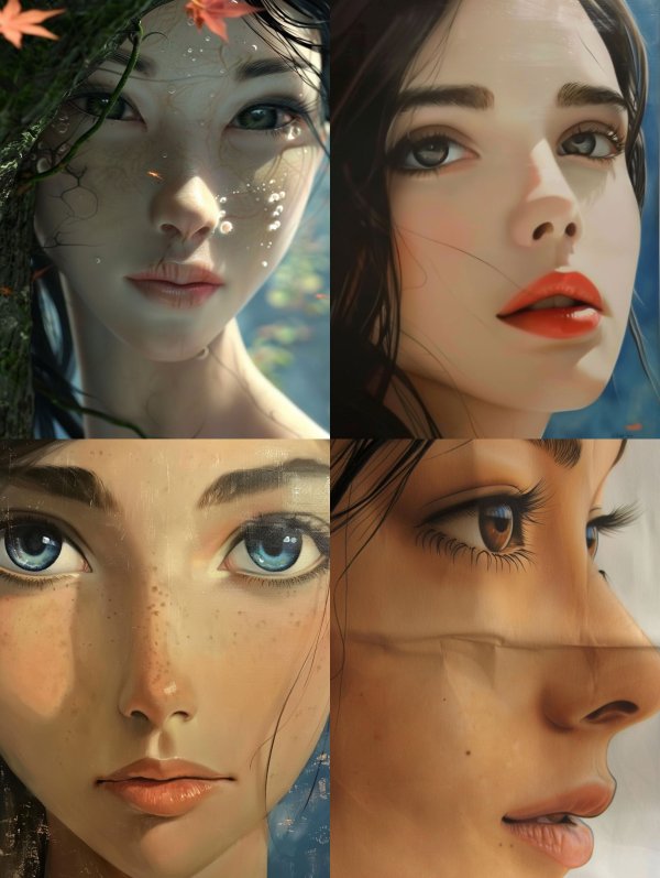 Ethereal Visions of Digital Beauty