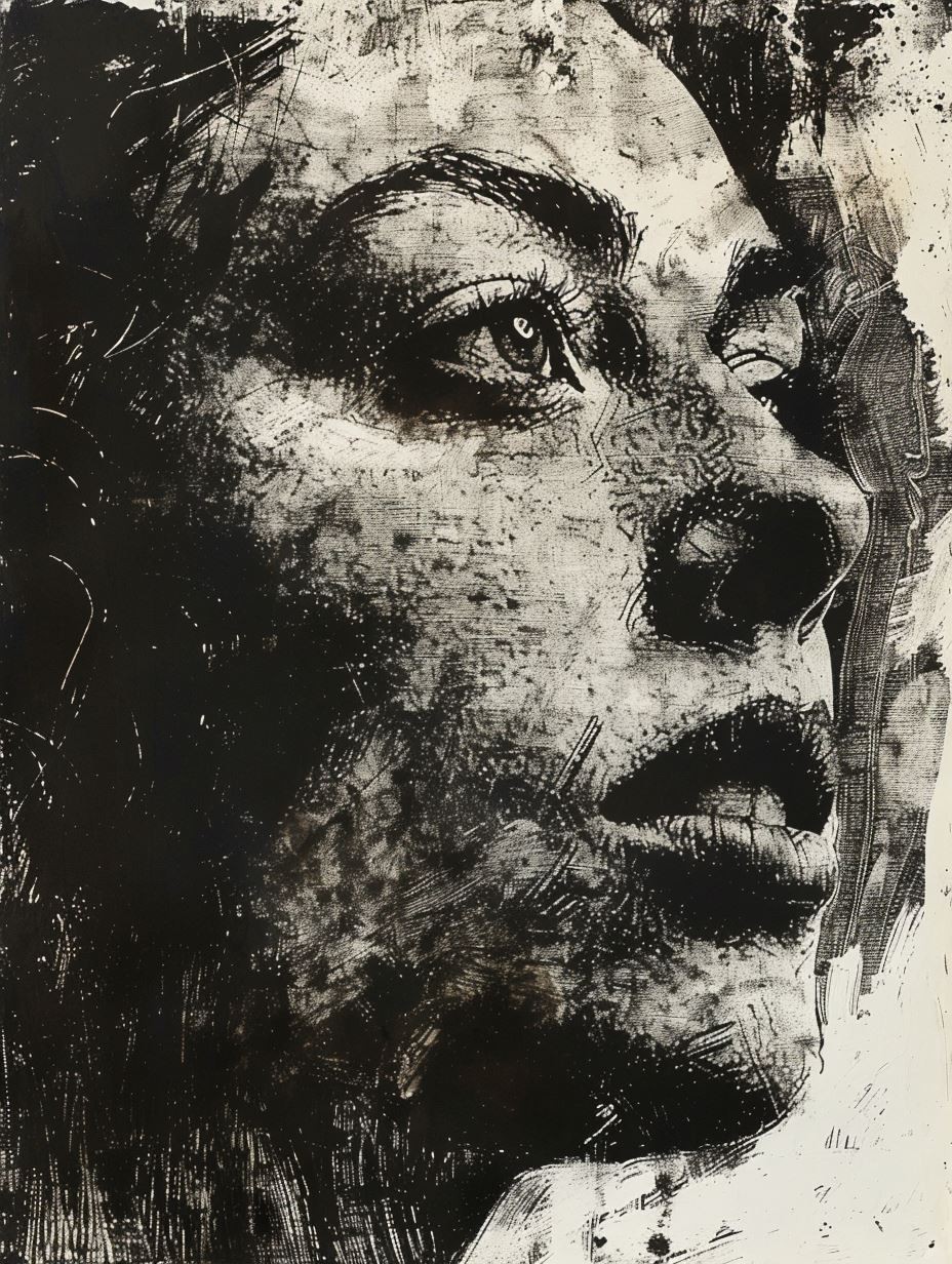 Shadowed Soul in Ink - Image 1