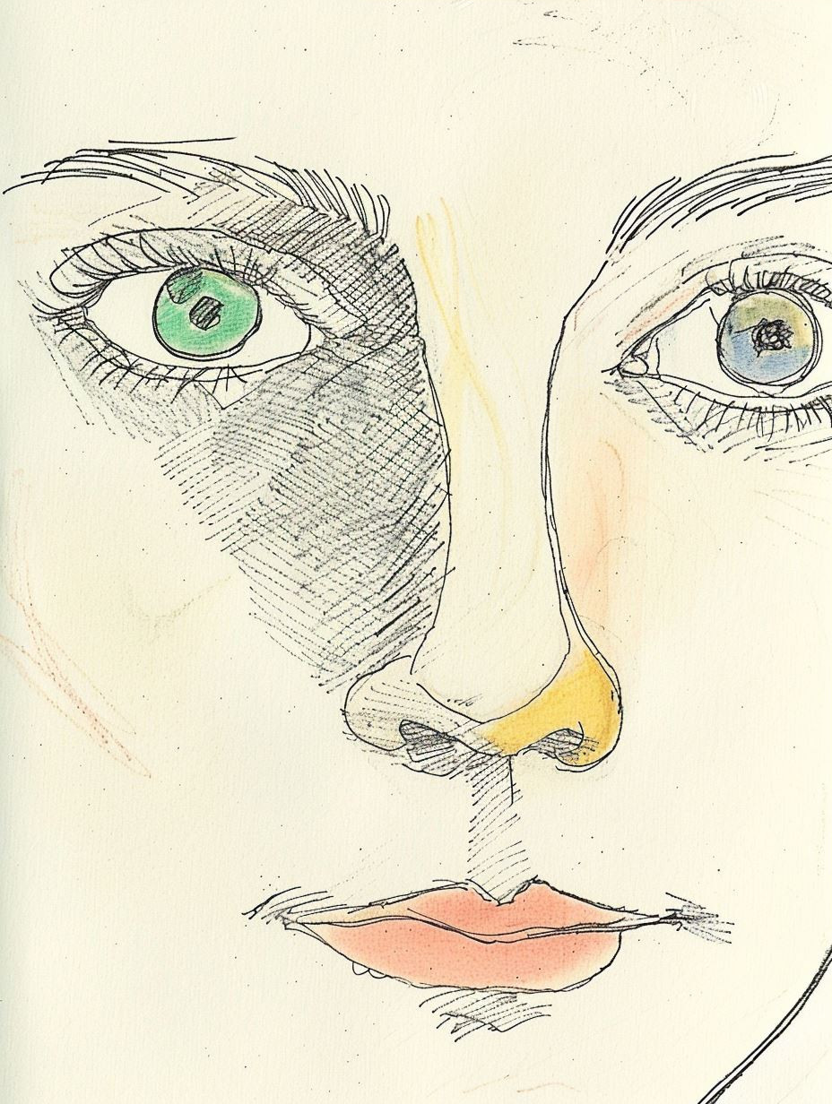 Ethereal Ink and Watercolor Portraits - Image 3