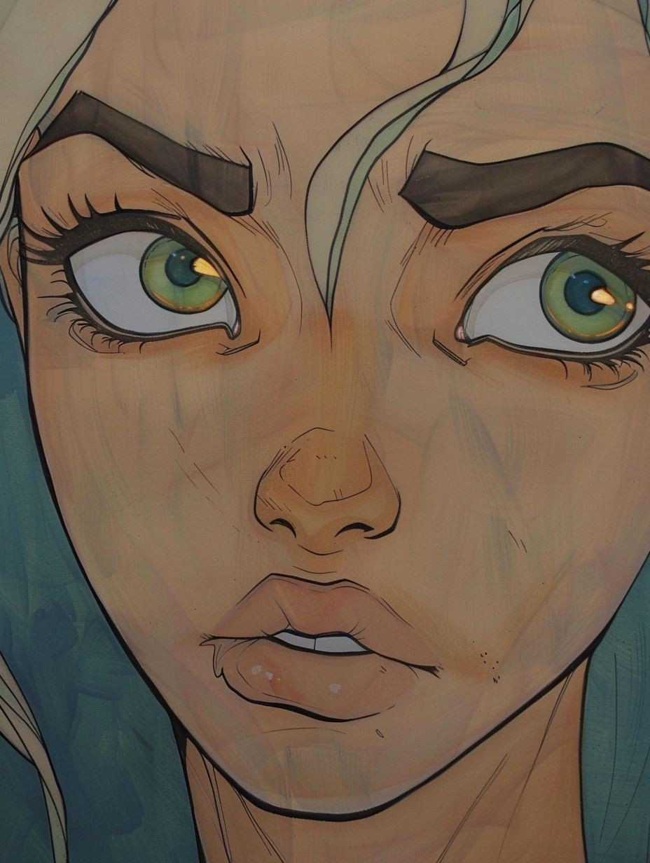 Melancholy Elf in Dark Tones - Image 2