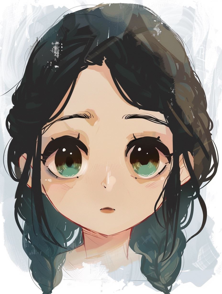 Ethereal Masked Anime Portrait - Image 2