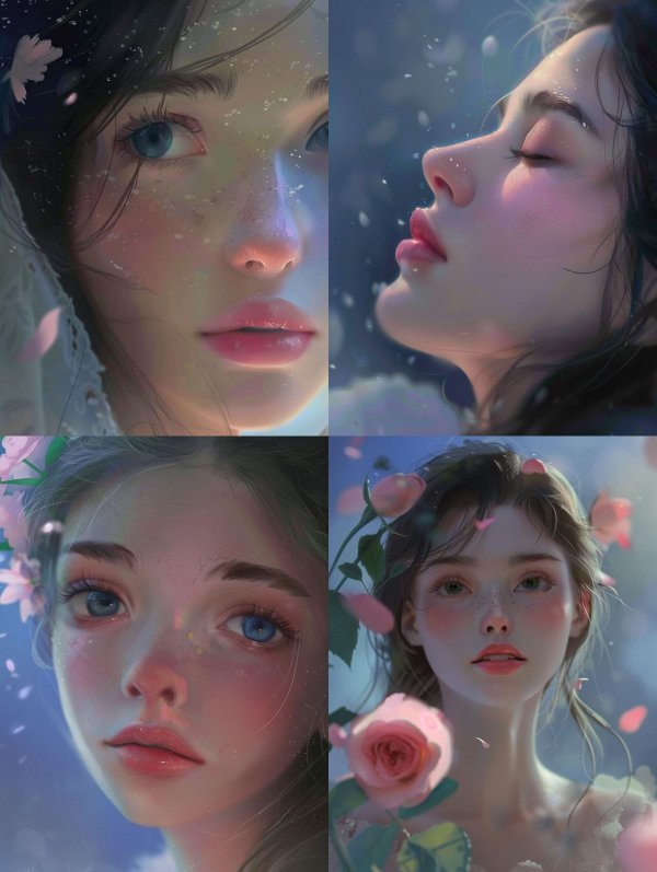 Ethereal Dreamy Floral Portraits