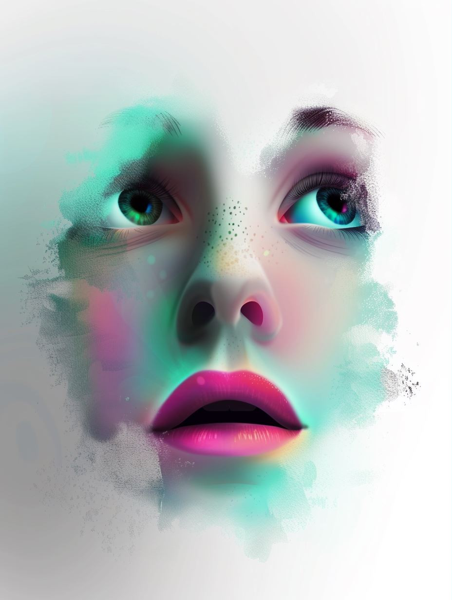Chromatic Visions: Surreal Digital Portraits - Image 3