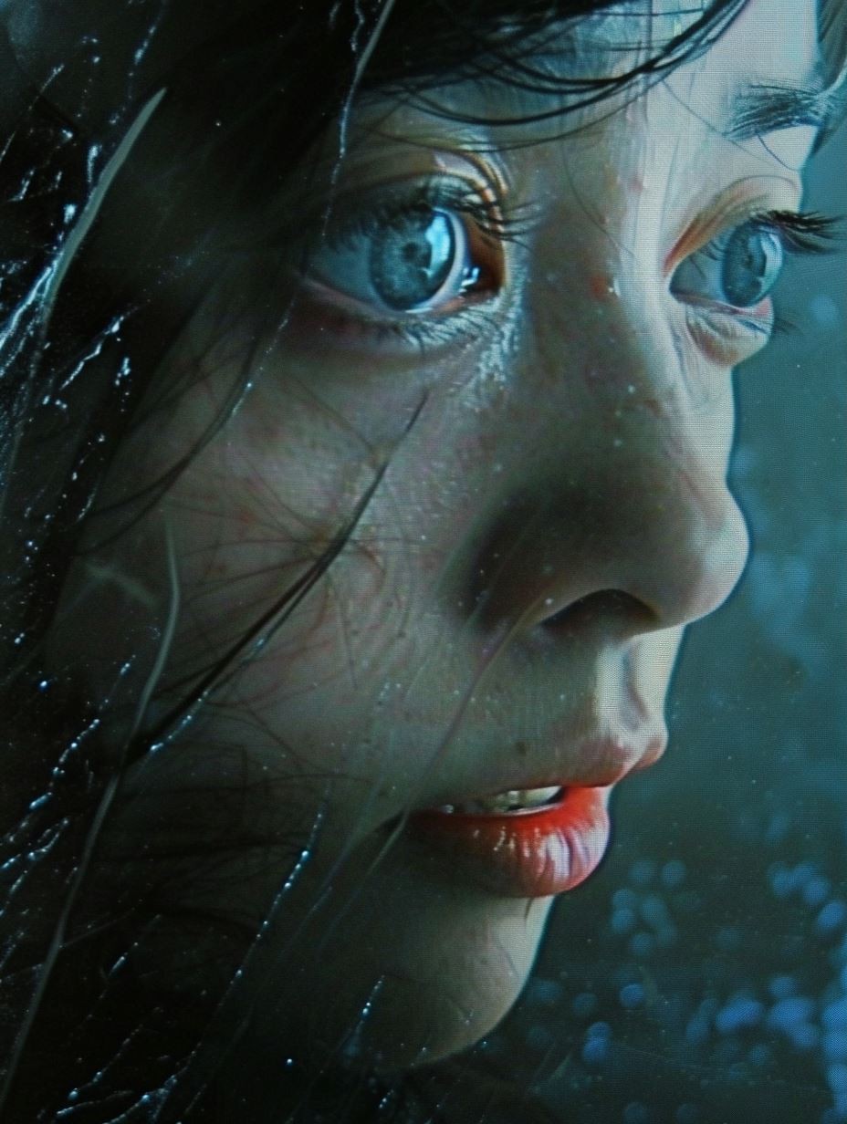 Submerged Gaze in Deep Azure - Image 3