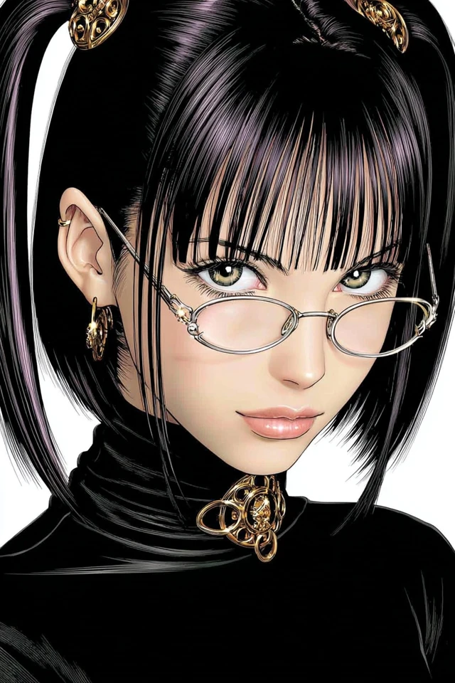 Noir Anime Elegance - Image 1