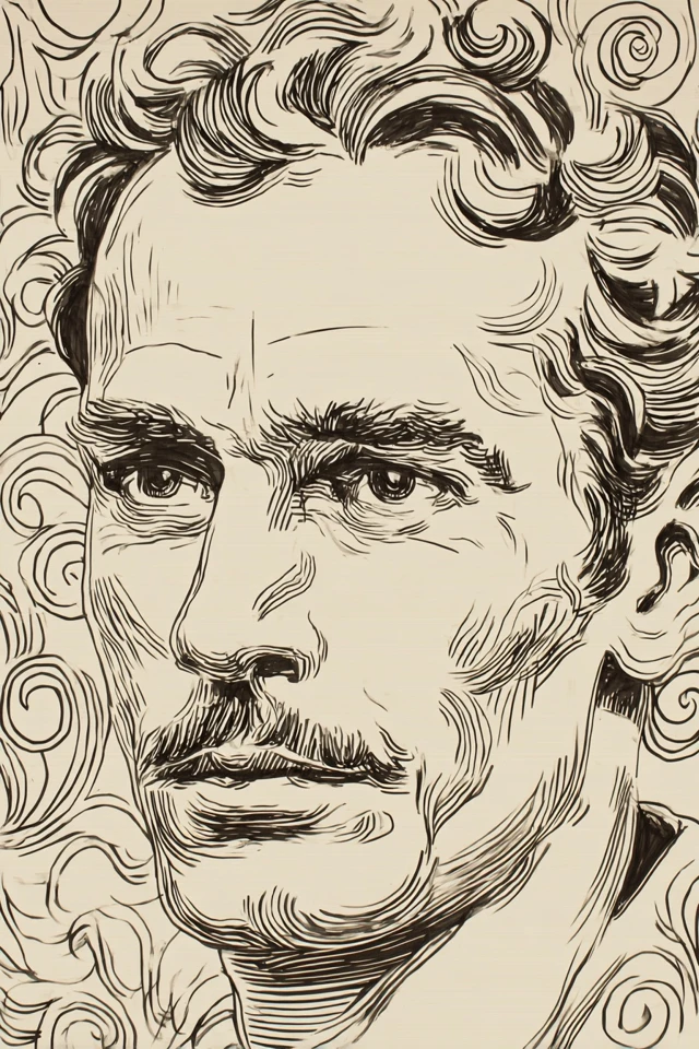 Artistic Ink Sketches and Pottery Collection - Image 1