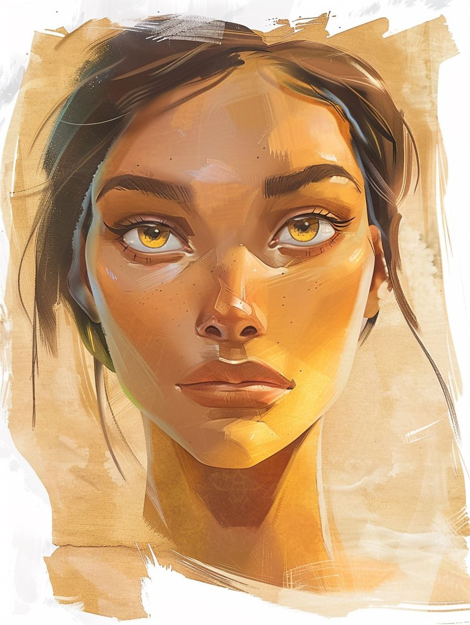 Golden Gaze Digital Portrait Studies - Image 3