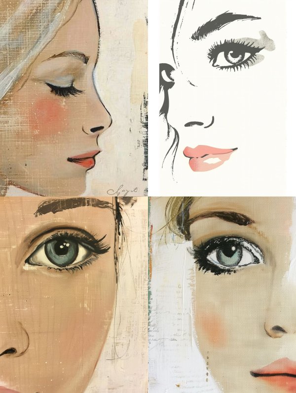 Ethereal Feminine Sketch Studies