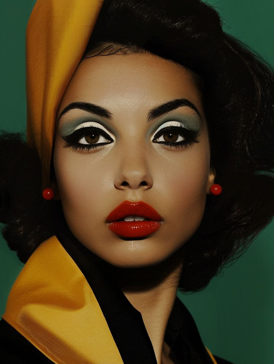 Vintage Glamour in Golden Silk - Image 1