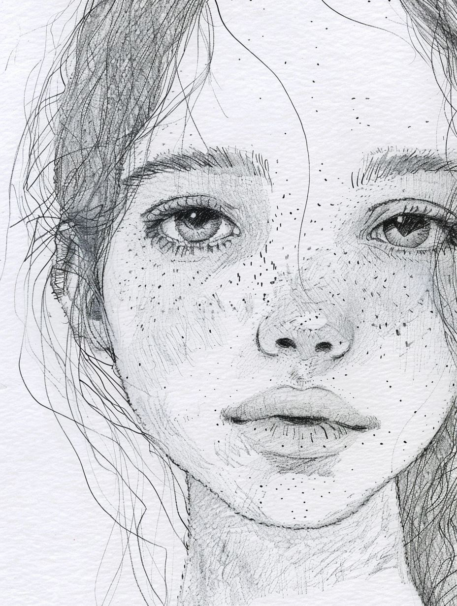 Ethereal Gaze: A Study of Four Faces - Image 1