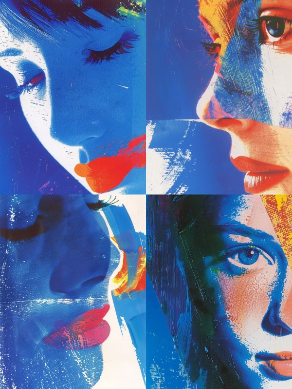 Neon Fragments of Human Emotion