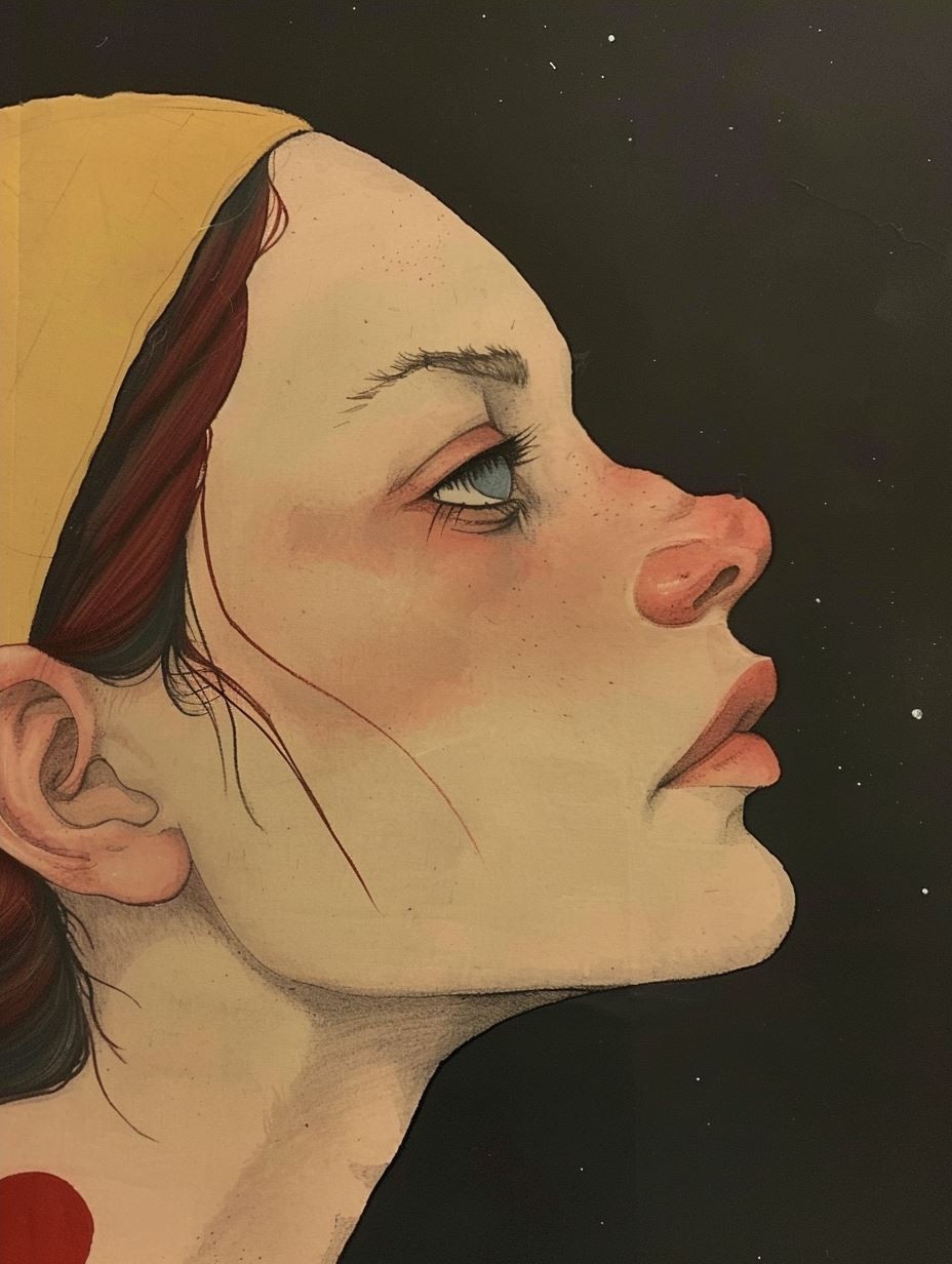 Soft Gaze Digital Portrait - Image 4