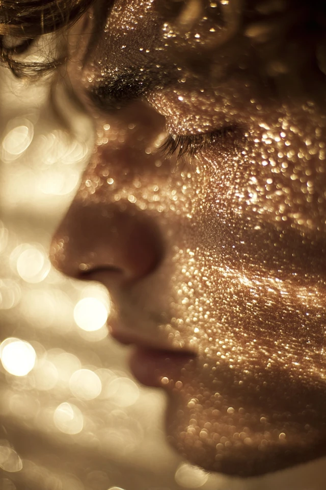 Golden Glimmer Portrait - Image 1