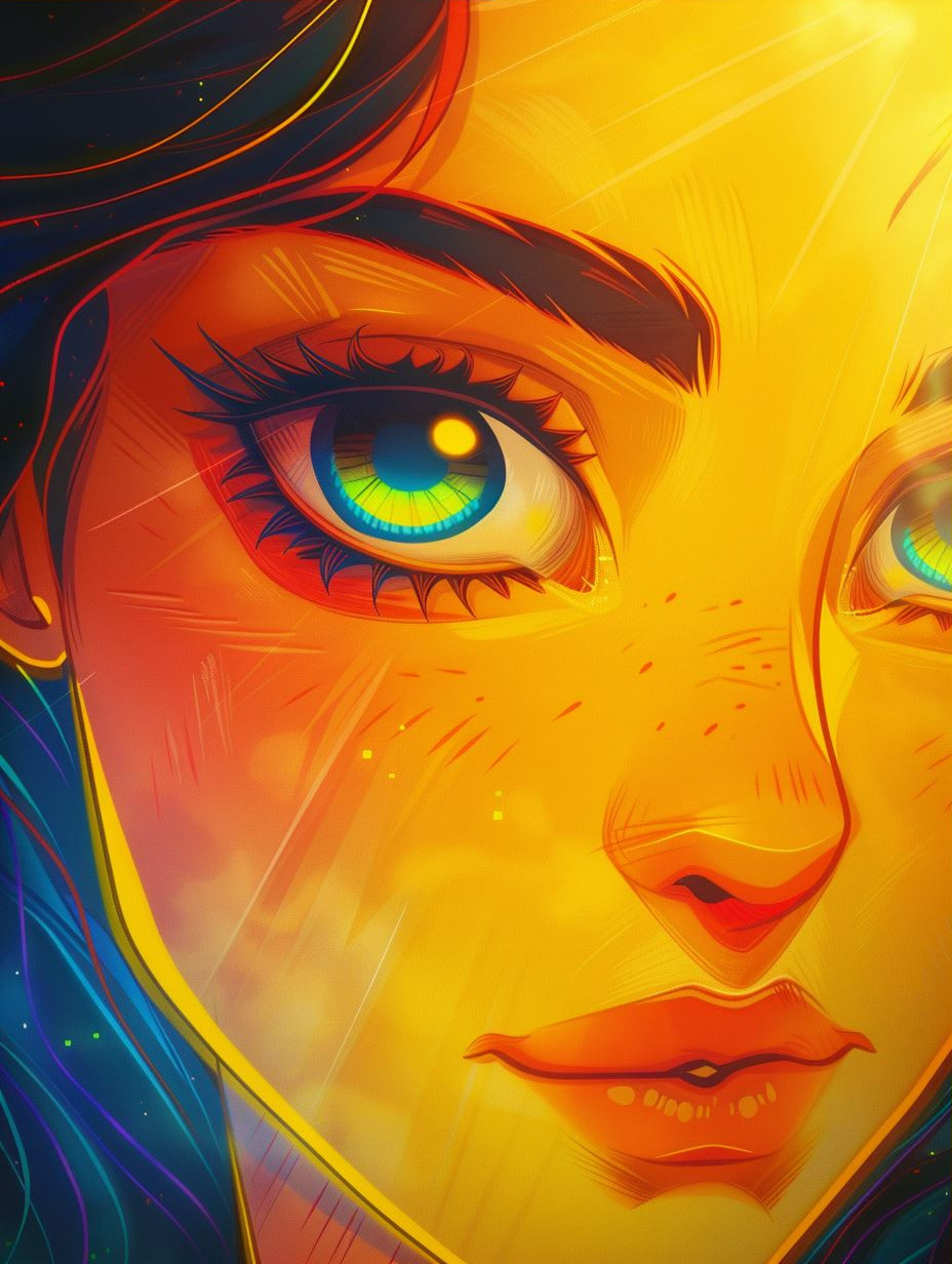 Golden Hues of Digital Femininity - Image 3