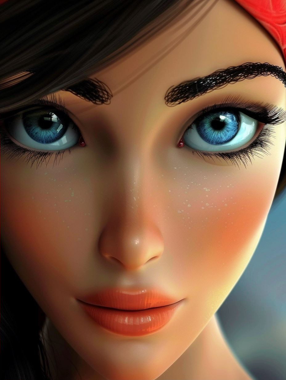 Azure Gaze Glamour - Image 2
