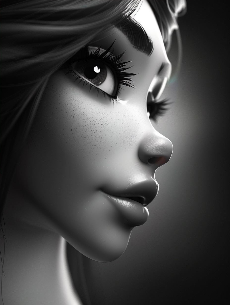 Ethereal Glow Serene Portrait - Image 4