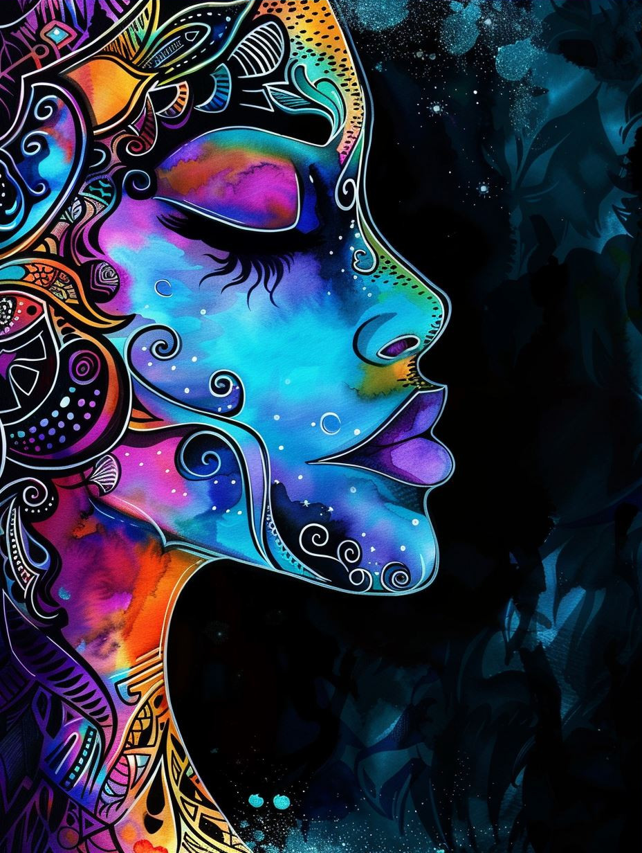 Vibrant Neon Ethereal Portraits - Image 3
