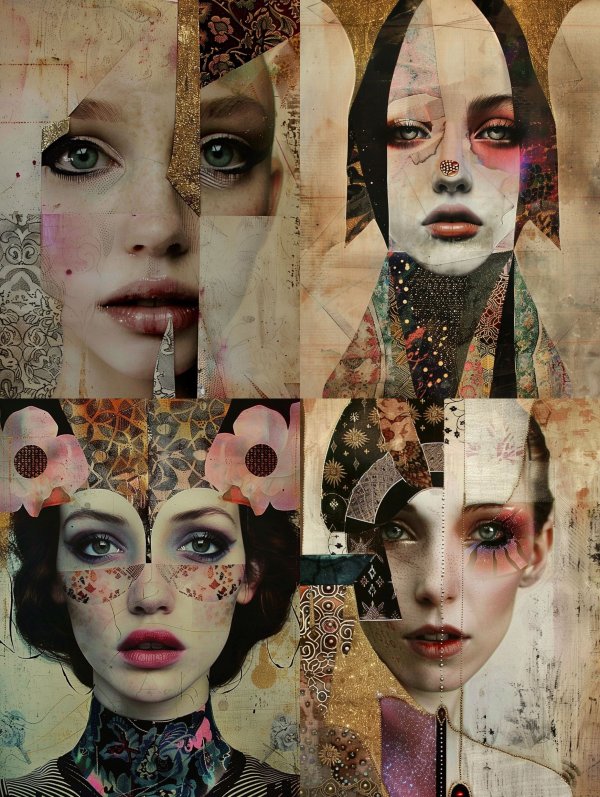 Fragmented Visions of Feminine Elegance