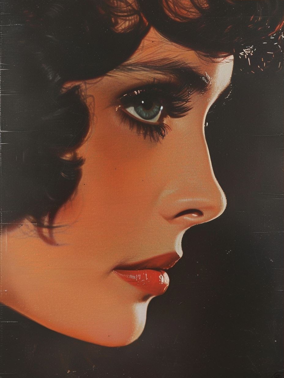 Vintage Cinematic Glamour Portrait - Image 3