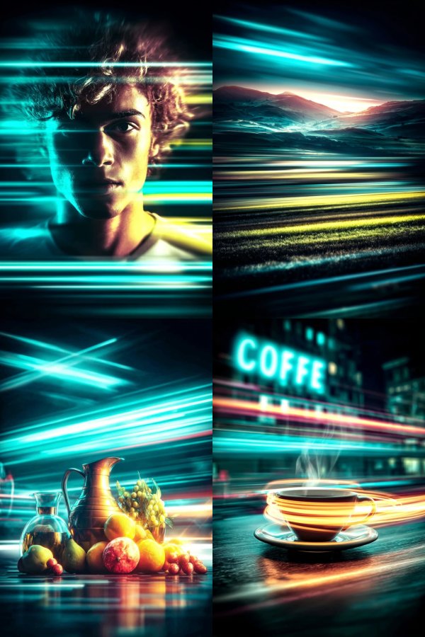 Neon Velocity Portrait