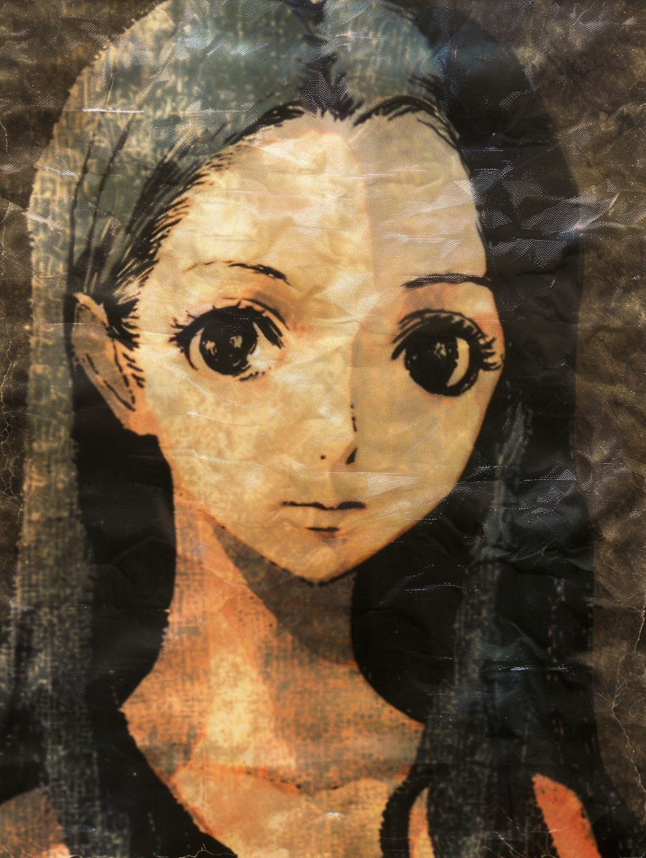 Melancholy Gazes in Mixed Media - Image 3