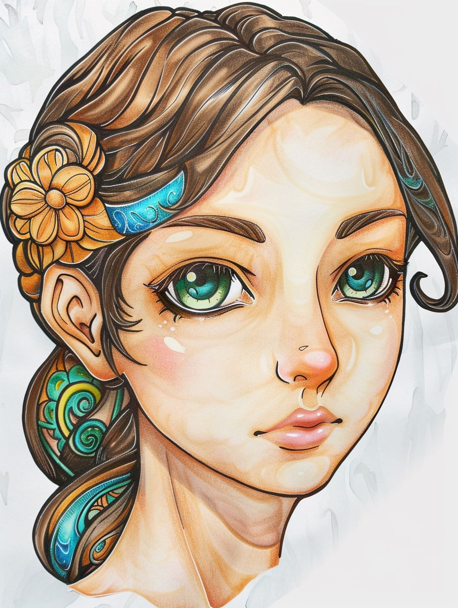 Ethereal Portraits of Whimsical Maidens - Image 1