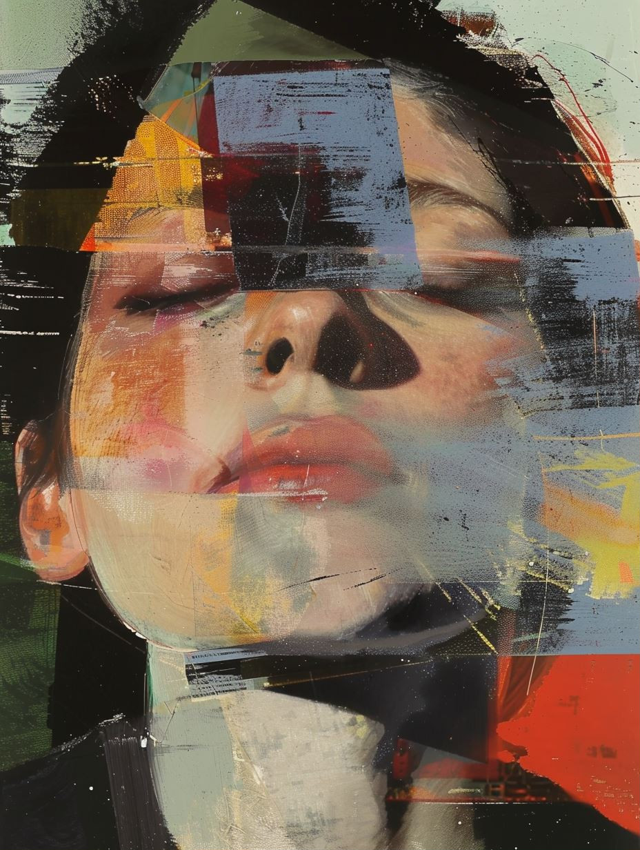 Fragmented Soul in Abstract Layers - Image 1