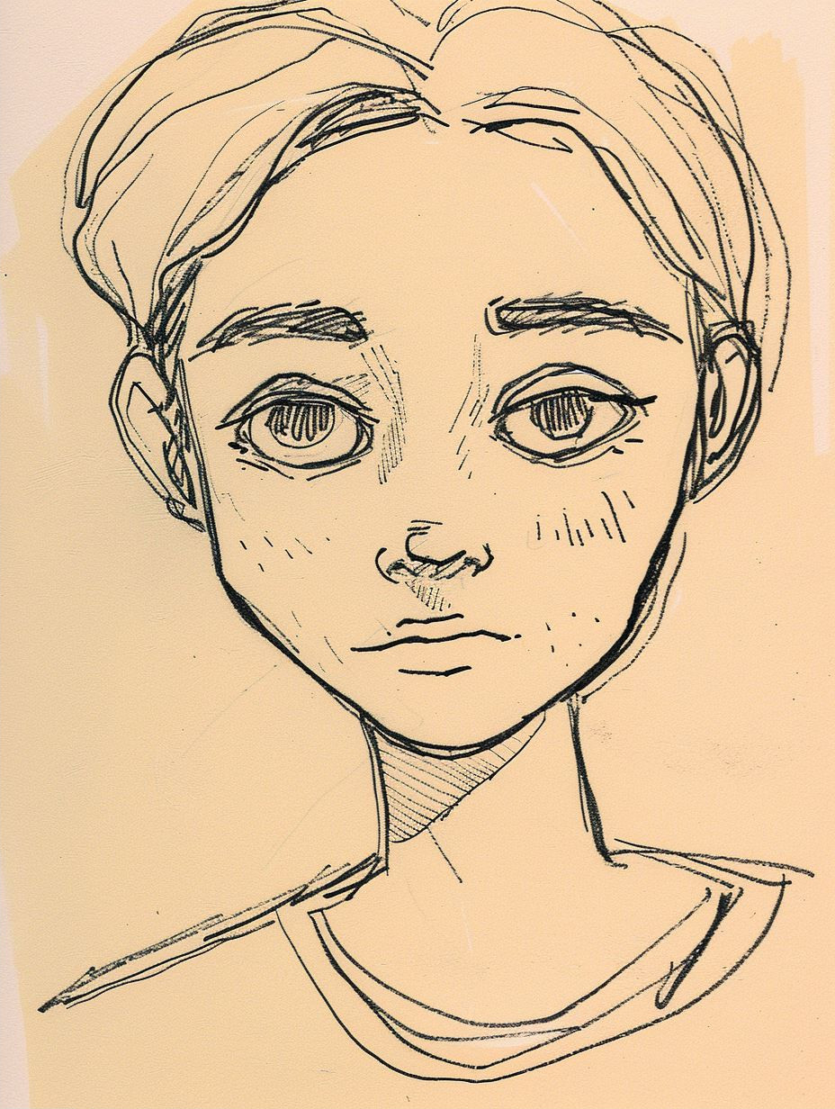 Minimalist Ink Portrait Studies - Image 2