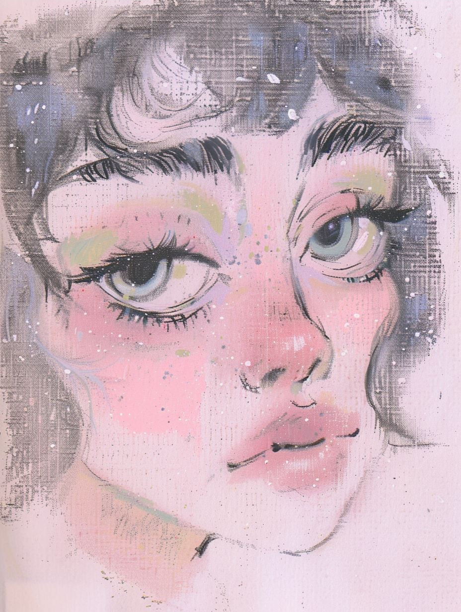 Dreamy Pastel Portrait Studies - Image 3