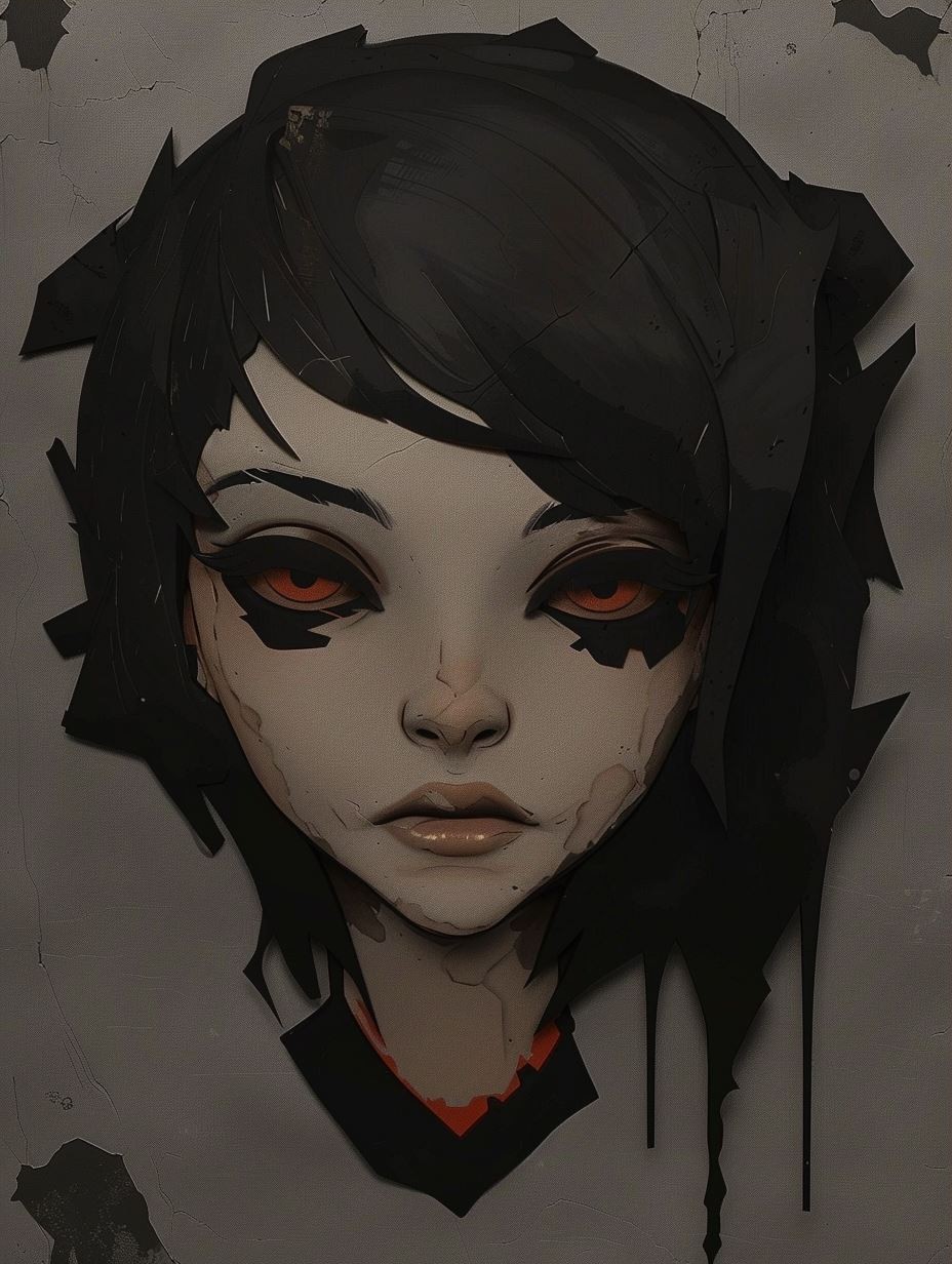Moody Ink Sketch Portrait - Image 3