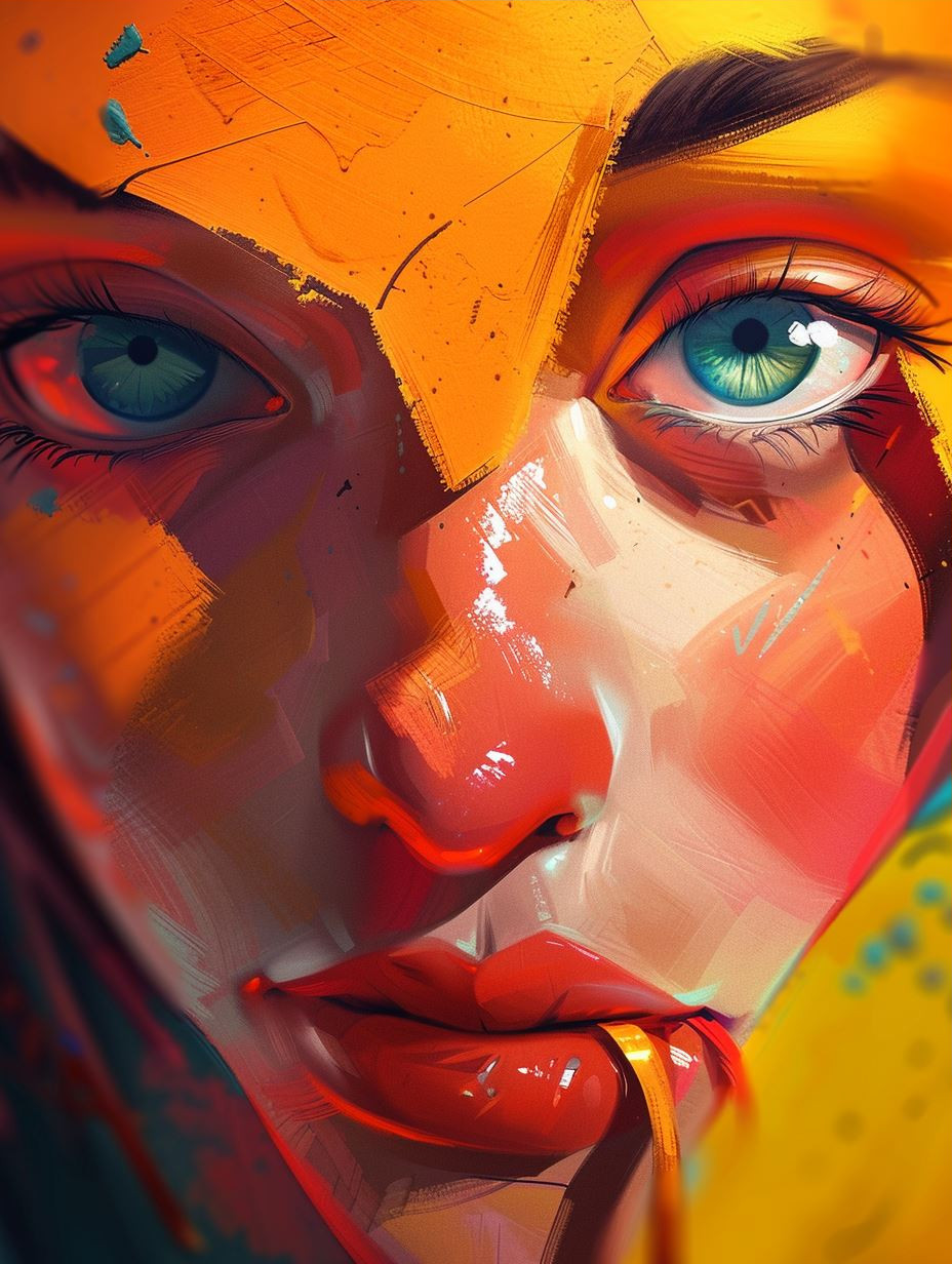 Golden Hues: A Study of Radiant Portraits - Image 3
