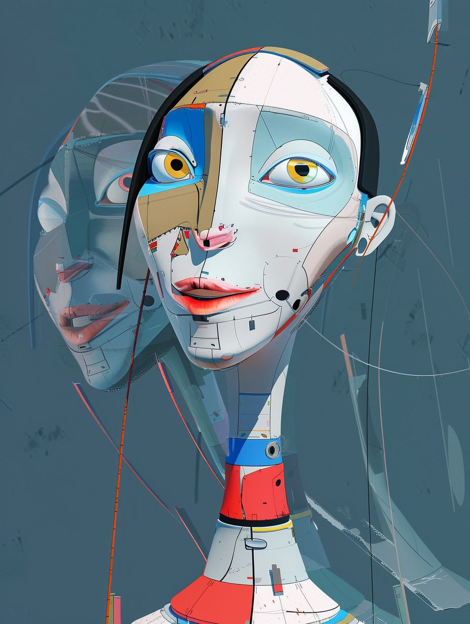Fragmented Visions of Surreal Digital Portraits - Image 3