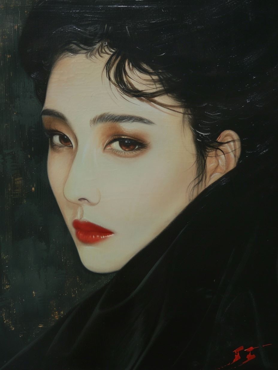 Ethereal Gazes: A Study of Feminine Beauty - Image 4