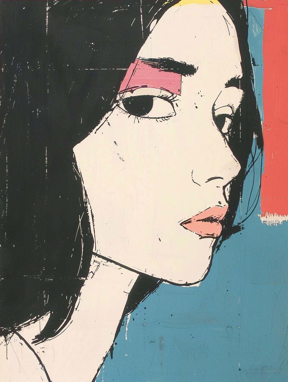 Modern Melancholy Portrait Study - Image 4