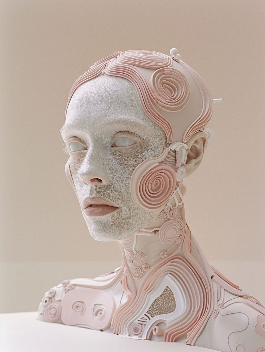 Ethereal Porcelain Fluidity Portraits - Image 2