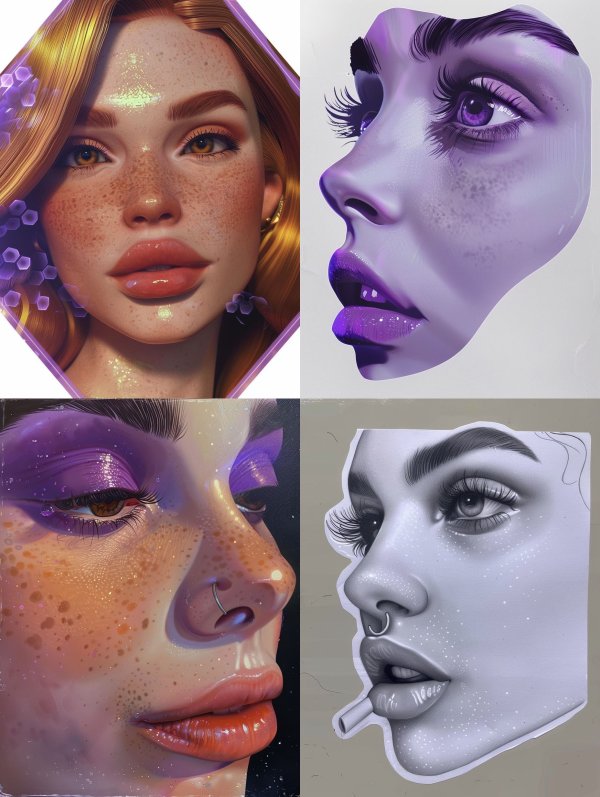 Ethereal Visions of Digital Beauty