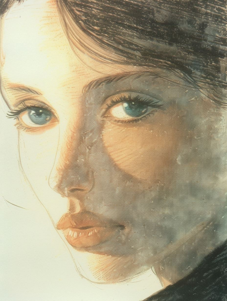 Ethereal Graphite and Watercolor Portraits - Image 3