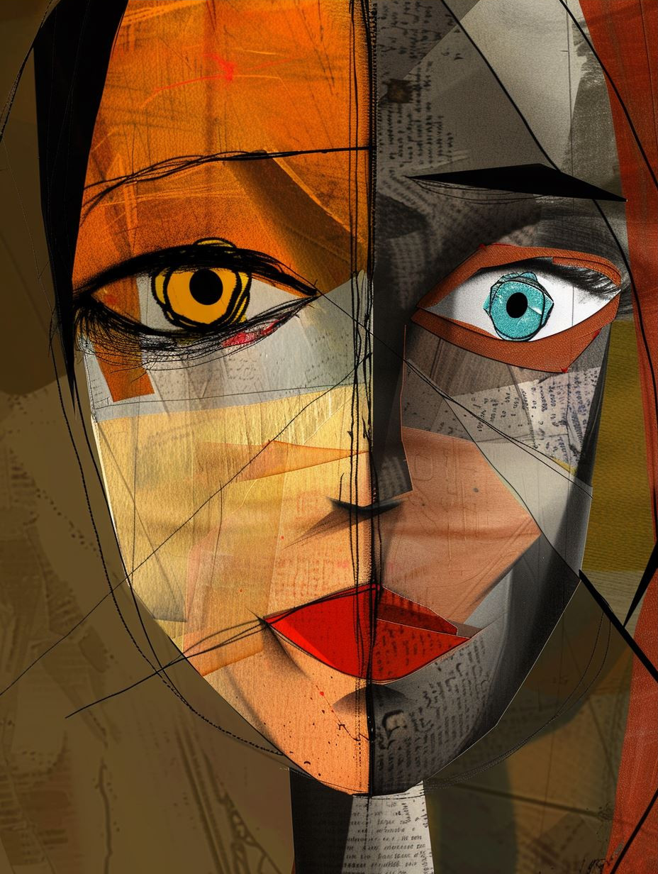 Fragmented Gaze of Golden Hue - Image 3