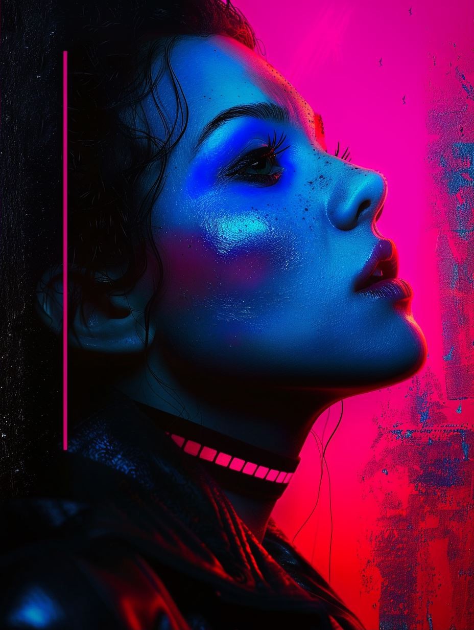 Neon Visions: Cyberpunk Portrait Series - Image 2