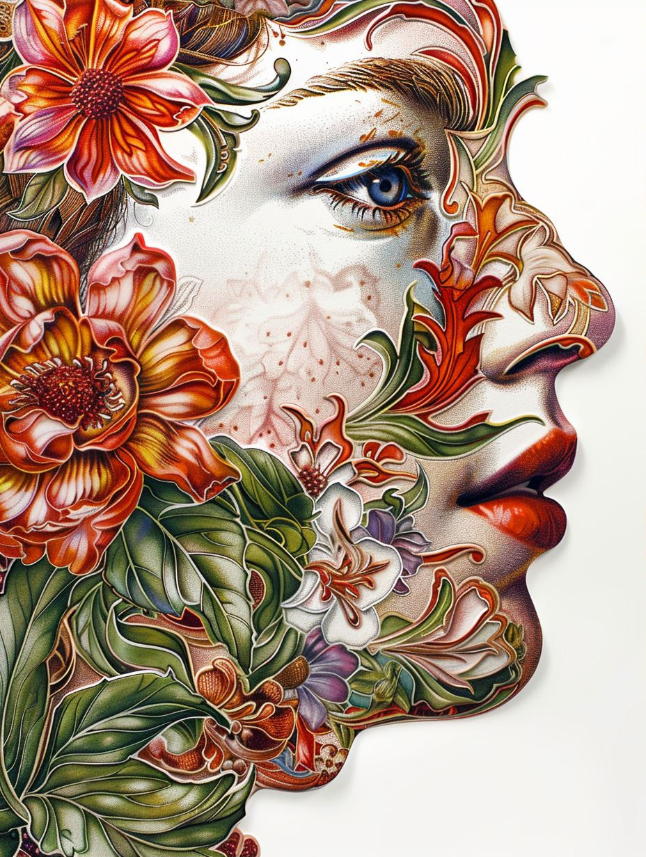 Floral Soul Portrait - Image 1