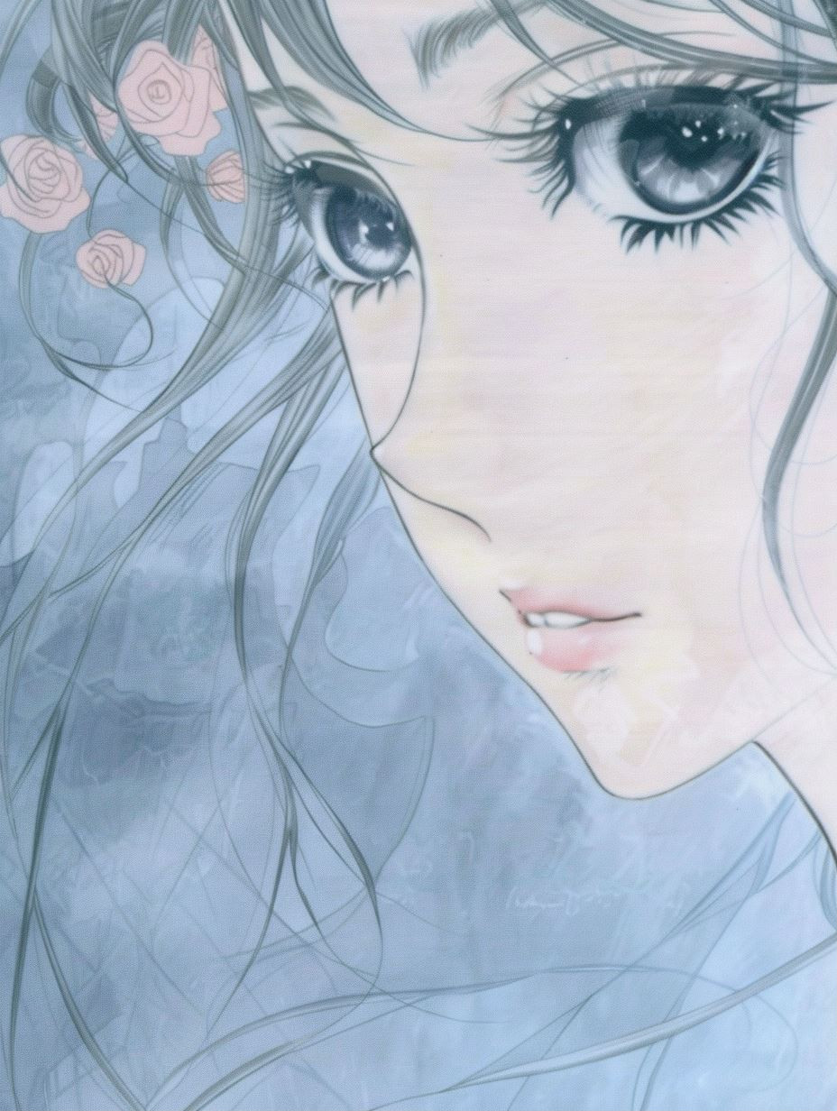 Ethereal Visions: Anime Portrait Studies - Image 1