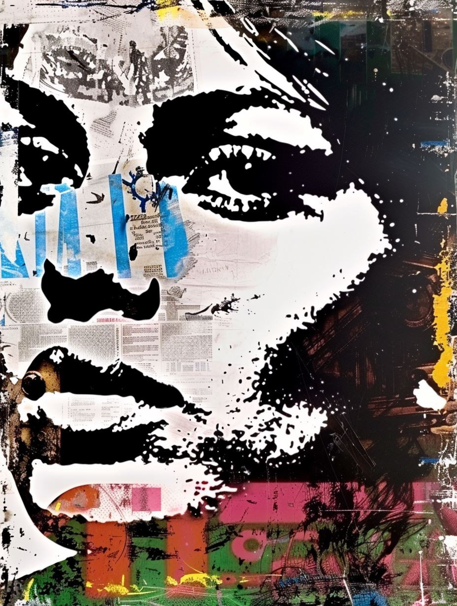Abstract Urban Portrait Collage - Image 1