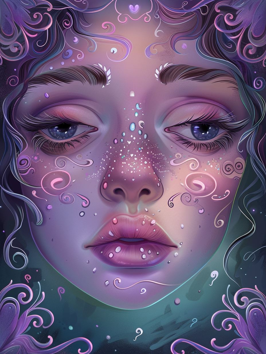Celestial Dream of Violet Hues - Image 1
