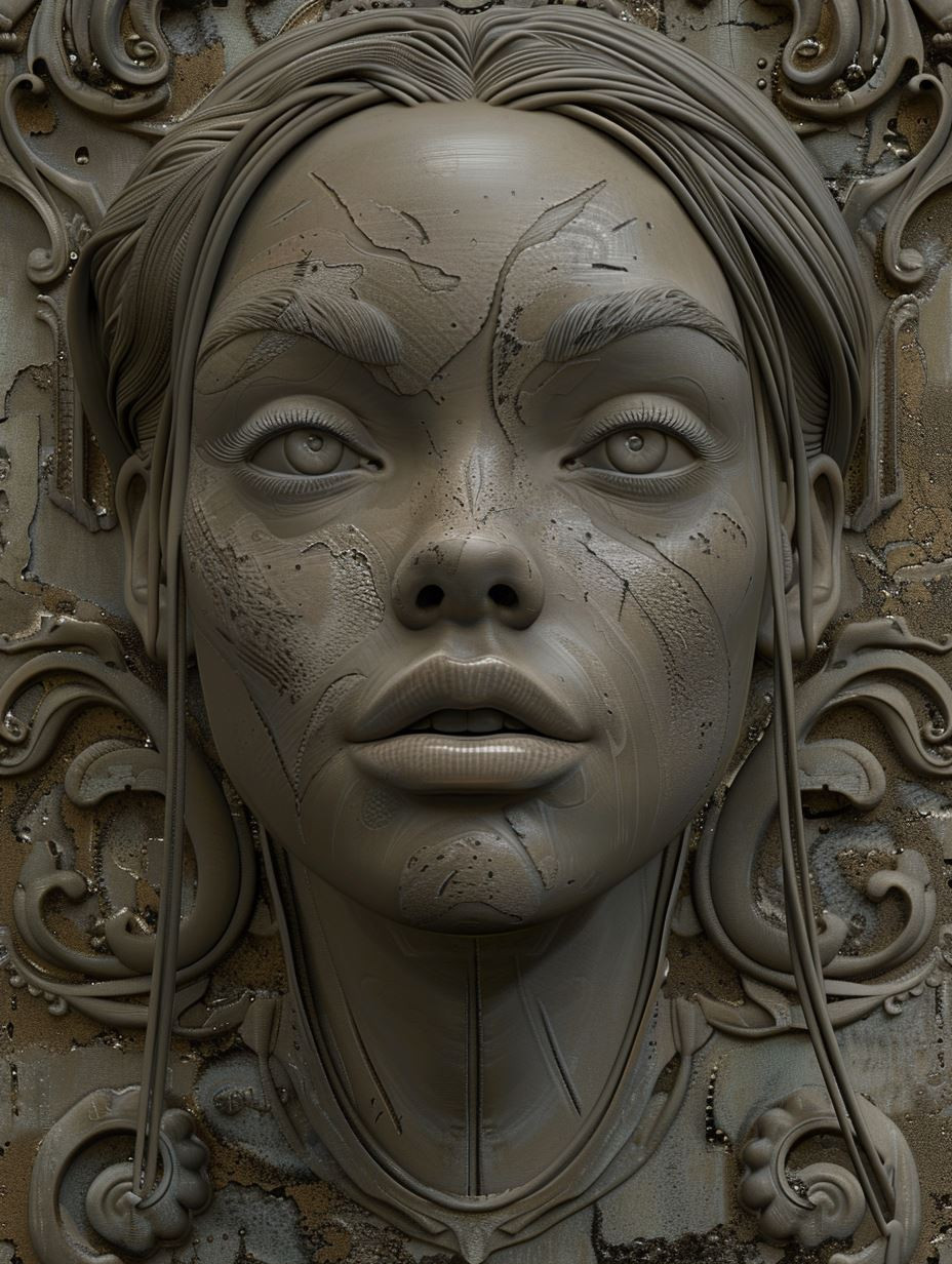 Ancient Stone Ethereal Portraits - Image 1